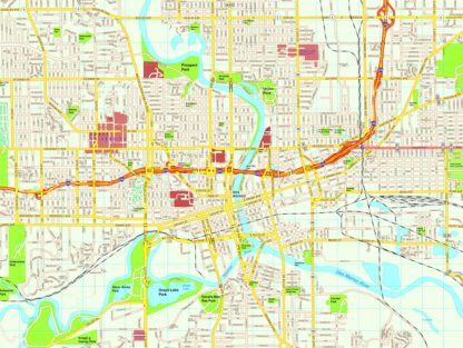 Des Moines map