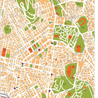 athens vector map