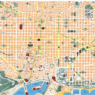 barcelona vector map