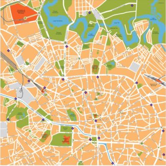 bucharest vector map