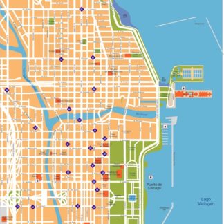 chicago vector map