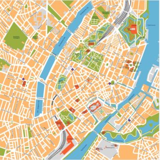 copenhagen vector map