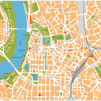 dusseldorf vector map