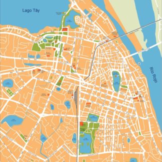 hanoi vector map