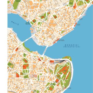 istanbul vector map