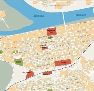 khartoum vector map