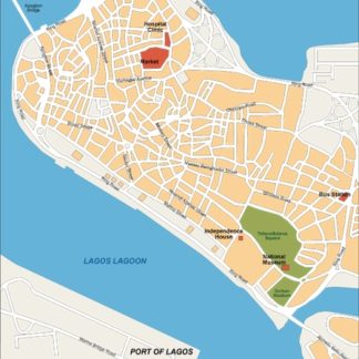 lagos vector map