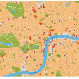 london vector map