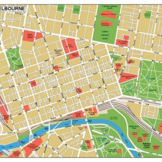 melbourne vector map