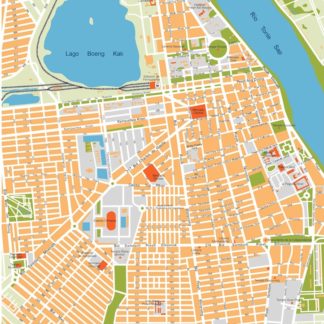 phnom penh vector map