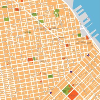 san francisco vector map