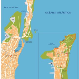 san juan vector map