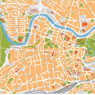 vilnius vector map