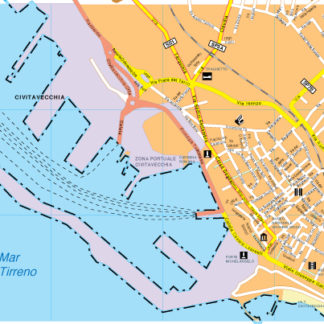 Civitavecchia map