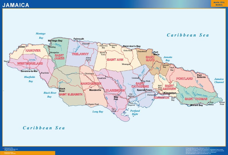 Mapa mundo español  Mapas Colombia y América de pared gigantes