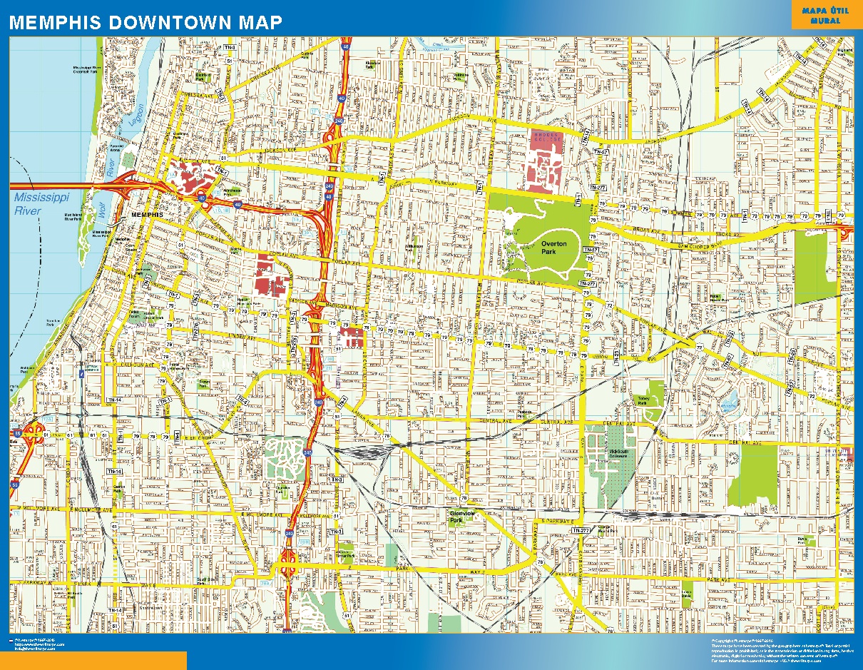 Printable Map Of Downtown Memphis