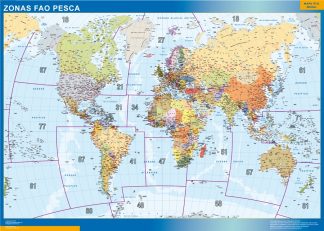 Mapamundi Pared gigante  Mapas Colombia y América de pared gigantes