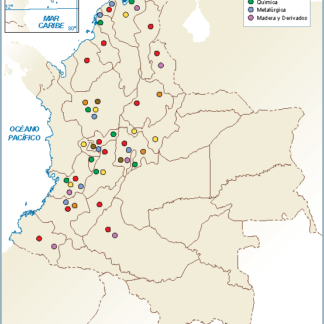 Colombia mapa sector secundario